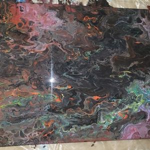 Midnight lava painting